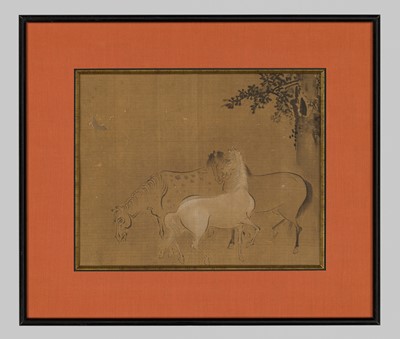 Lot 505 - ‘THREE HORSES’, EARLY QING DYNASTY