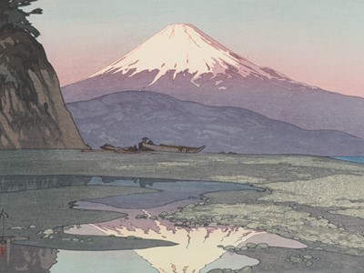 Lot 357 - HIROSHI YOSHIDA: FUJIYAMA FROM OKITSU