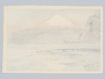 Lot 357 - HIROSHI YOSHIDA: FUJIYAMA FROM OKITSU