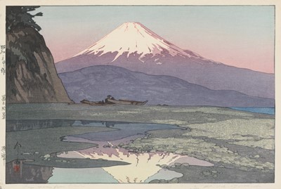 Lot 357 - HIROSHI YOSHIDA: FUJIYAMA FROM OKITSU