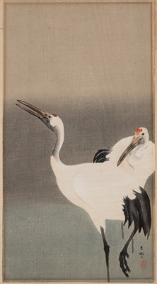 Lot 625 - OHARA KOSON: TWO RED-CROWNED CRANES