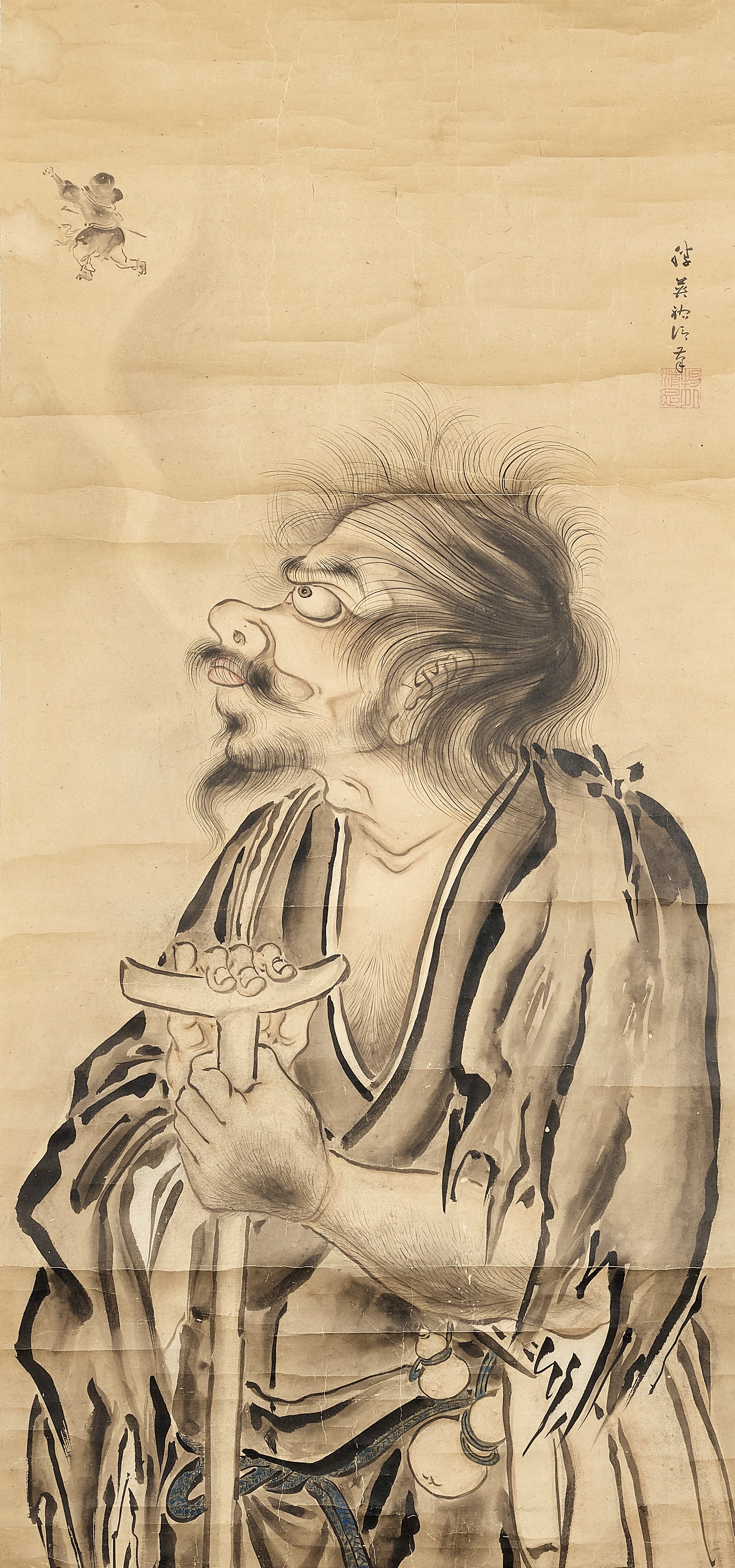 Lot 275 - KANO SHOEI SUKENOBU: AN IMPRESSIVE SCROLL