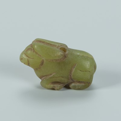 Lot 1415 - A BACTRIAN SERPENTINE AMULET OF AN ANIMAL, c. 2500 YEARS OLD