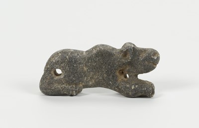 Lot 1285 - A NEAR EAST GRAY STONE ‘TIGER’ AMULET