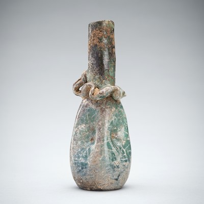 Lot 1294 - A FINE ROMAN GLASS BOTTLE, c. 1ST CENTURY AD