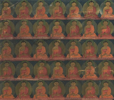 Lot 302 - A THANGKA OF AKSHOBHYA, TIBET, 17TH-18TH CENTURY