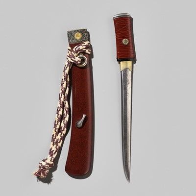 Lot 193 - A TANTO IN SUPERB KOSHIRAE, THE FITTINGS BY TAKASE EIJU