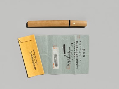 Lot 181 - SUKESADA: A TANTO IN SHIRASAYA, WITH NBTHK TOKUBETSU KICHO TOKEN CERTIFICATE