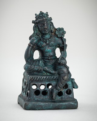 Lot 1214 - A BRONZE FIGURE OF AVALOKITESHVARA, SWAT VALLEY