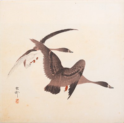 Lot 835 - OHARA KOSON: GEESE IN FLIGHT