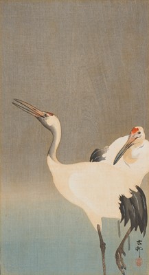 Lot 355 - OHARA KOSON: TWO RED-CROWNED CRANES