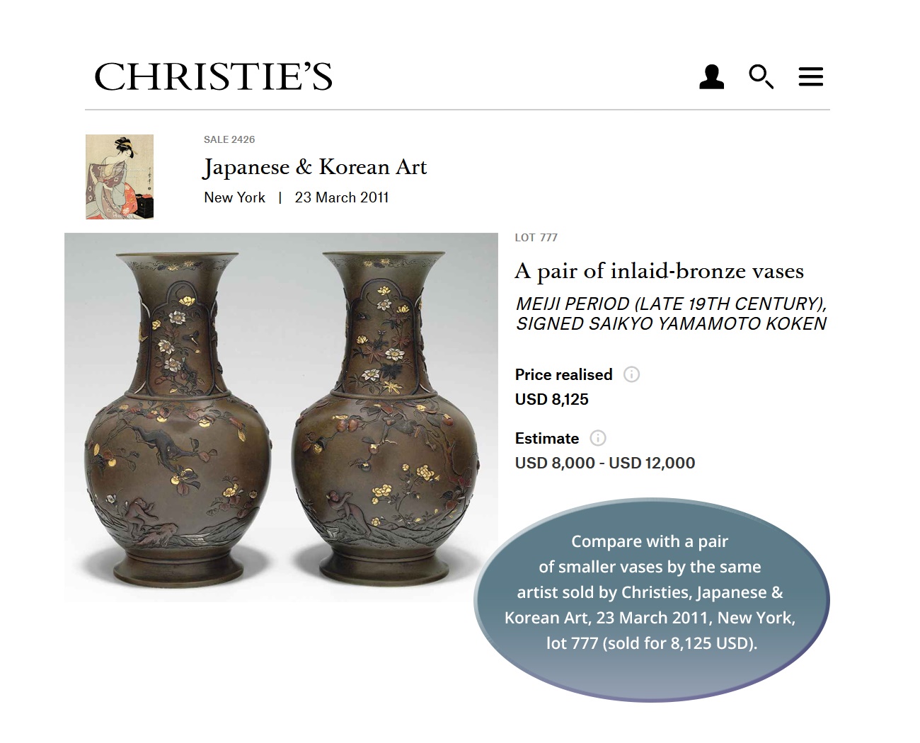 五十鈴工業リール　BC620CCC VINTAGE Made in Japan Lot 12 - YAMAMOTO KOKEN: A FINE INLAID BRONZE VASE