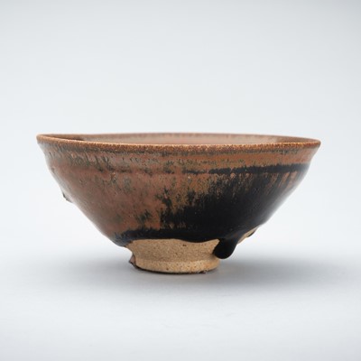 Lot 1845 - A JIAN ‘HARE’S FUR’ STONEWARE TEA BOWL, SONG DYNASTY