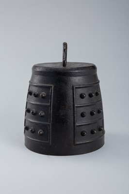 Lot 1583 - A BRONZE TEMPLE BELL (ZHONG), QING DYNASTY