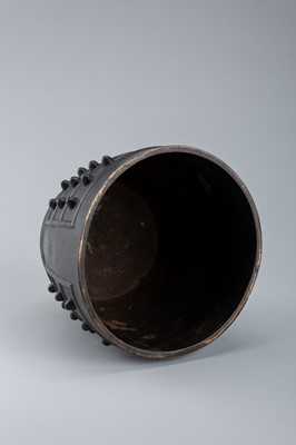 Lot 1583 - A BRONZE TEMPLE BELL (ZHONG), QING DYNASTY