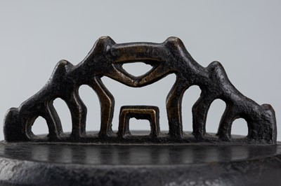 Lot 1583 - A BRONZE TEMPLE BELL (ZHONG), QING DYNASTY