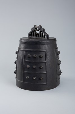 Lot 1583 - A BRONZE TEMPLE BELL (ZHONG), QING DYNASTY