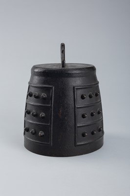Lot 1583 - A BRONZE TEMPLE BELL (ZHONG), QING DYNASTY