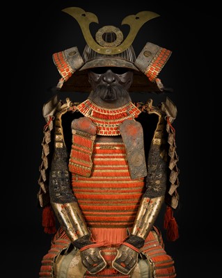 Lot 165 - AN O-YOROI (‘GREAT ARMOR’) WITH SATOMI FAMILY CRESTS