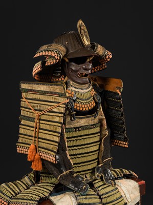 Lot 166 - AN O-YOROI (‘GREAT ARMOR’) WITH A SUJIBACHI KABUTO BY MYOCHIN MUNETOMO
