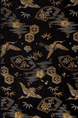 Lot 160 - A SILK BROCADE ‘PHOENIX’ JIMBAORI (ARMOR SURCOAT)