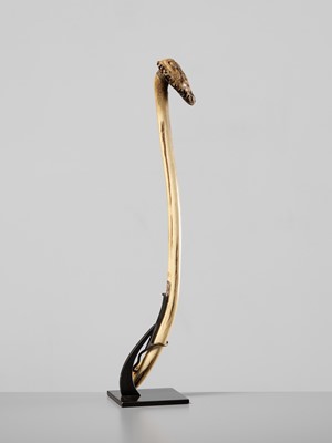 Lot 61 - OZAKI KOKUSAI: A SUPERB ANTLER NYOI SCEPTER