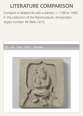 Lot 525 - A PAIR OF FIGURAL POTTERY TILES DEPICTING ATLANTES, XI XIA DYNASTY