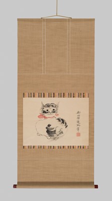 MICHIZUMI IWAMATSU (1798-1854): A FINE PAINTING OF A NITTA CAT