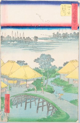 UTAGAWA HIROSHIGE: YOKKAICHI, NAKO BAY AND THE MIE RIVER