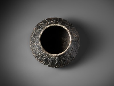 Lot 321 - A WESTERN ASIATIC ‘PROCESSION OF TRIBUTE BEARERS’ CHLORITE VESSEL, 1st MILLENNIUM BC