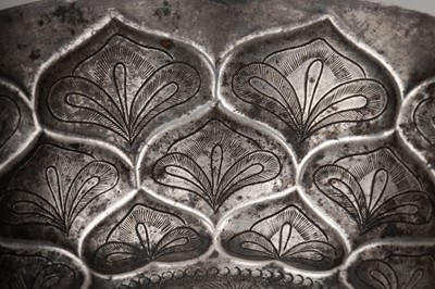 Lot 773 - A FINE SILVER ‘LOTUS’ BOWL, TANG DYNASTY STYLE