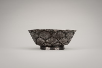 Lot 773 - A FINE SILVER ‘LOTUS’ BOWL, TANG DYNASTY STYLE