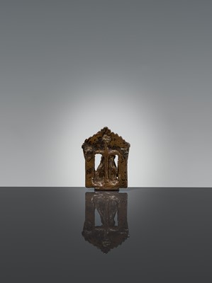Lot 285 - AN EXTREMELY RARE COPPER ALLOY ICON OF NAMMALVAR, 16TH CENTURY