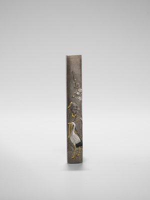 Lot 85 - A FINE HAMANO SCHOOL SHIBUICHI KOZUKA OF TSURU SENNIN