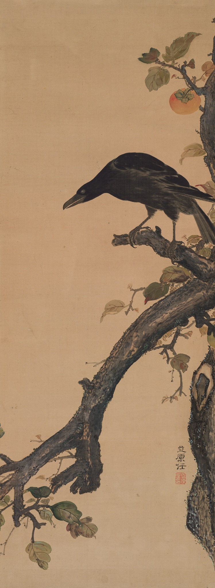 Lot 584 - TACHIHARA KYOSHO (1785-1840): A CROW ON A