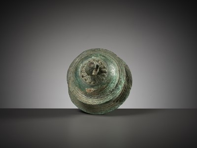 Lot 359 - A BRONZE ELEPHANT BELL, ANGKOR PERIOD
