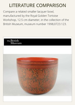 Lot 395 - A LACQUER BOWL, BURMA, 18TH-19TH CENTURY