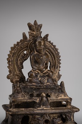 Lot 983 - A BRONZE ALTAR SHRINE, c. 15TH CENTURY