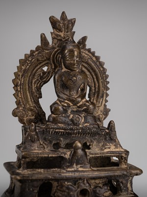Lot 1248 - A BRONZE ALTAR SHRINE, c. 15TH CENTURY