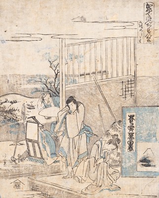 Lot 914 - KATSUSHIKA HOKUSAI: HAYANO KANBEI AND HIS WIFE OKARU, ACT 6