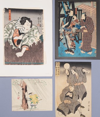 Lot 926 - A GROUP OF FOUR WOODBLOCK PRINTS