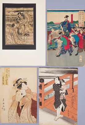 Lot 927 - A GROUP OF FOUR WOODBLOCK PRINTS