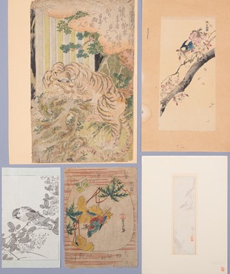 Lot 928 - A GROUP OF FIVE WOODBLOCK PRINTS