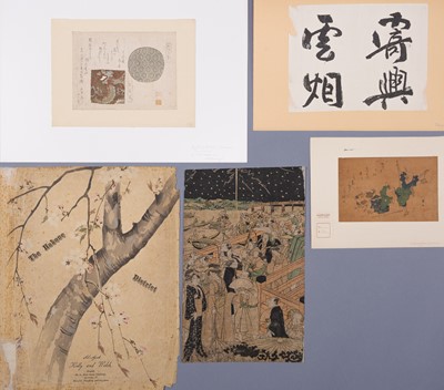 A GROUP OF FIVE WOODBLOCK PRINTS