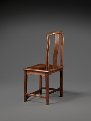 Lot 112 - A HUANGHUALI LAMP-HANGER SIDE CHAIR, QING DYNASTY