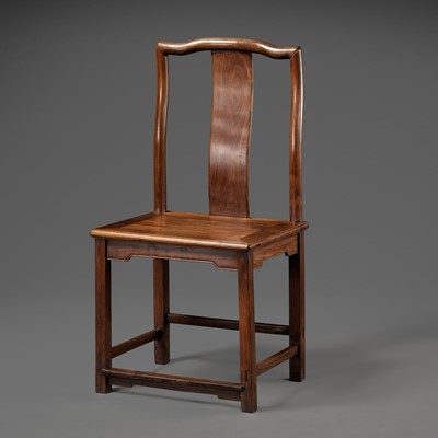 Lot 112 - A HUANGHUALI LAMP-HANGER SIDE CHAIR, QING DYNASTY