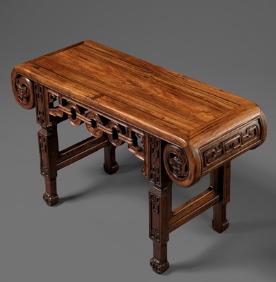 Lot 108 - A HUANGHUALI ALTAR TABLE, QING DYNASTY