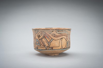 Lot 1256 - A MEHRGARH CERAMIC ‘IBEX AND LION’ BOWL, C. 3000 - 2500 BC