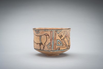 Lot 1256 - A MEHRGARH CERAMIC ‘IBEX AND LION’ BOWL, C. 3000 - 2500 BC