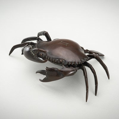 Lot 31 - A RARE BRONZE 'JAPONISME' INKWELL IN THE FORM OF A CRAB